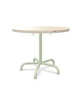 Schaffner Säntis Table repas rabattable Ø92cm Sable Pastel 15 Vert Pastel 64 
