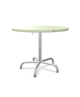 Schaffner Säntis Table repas rabattable Ø92cm Vert Pastel 64 Galvanisé à chaud 02 