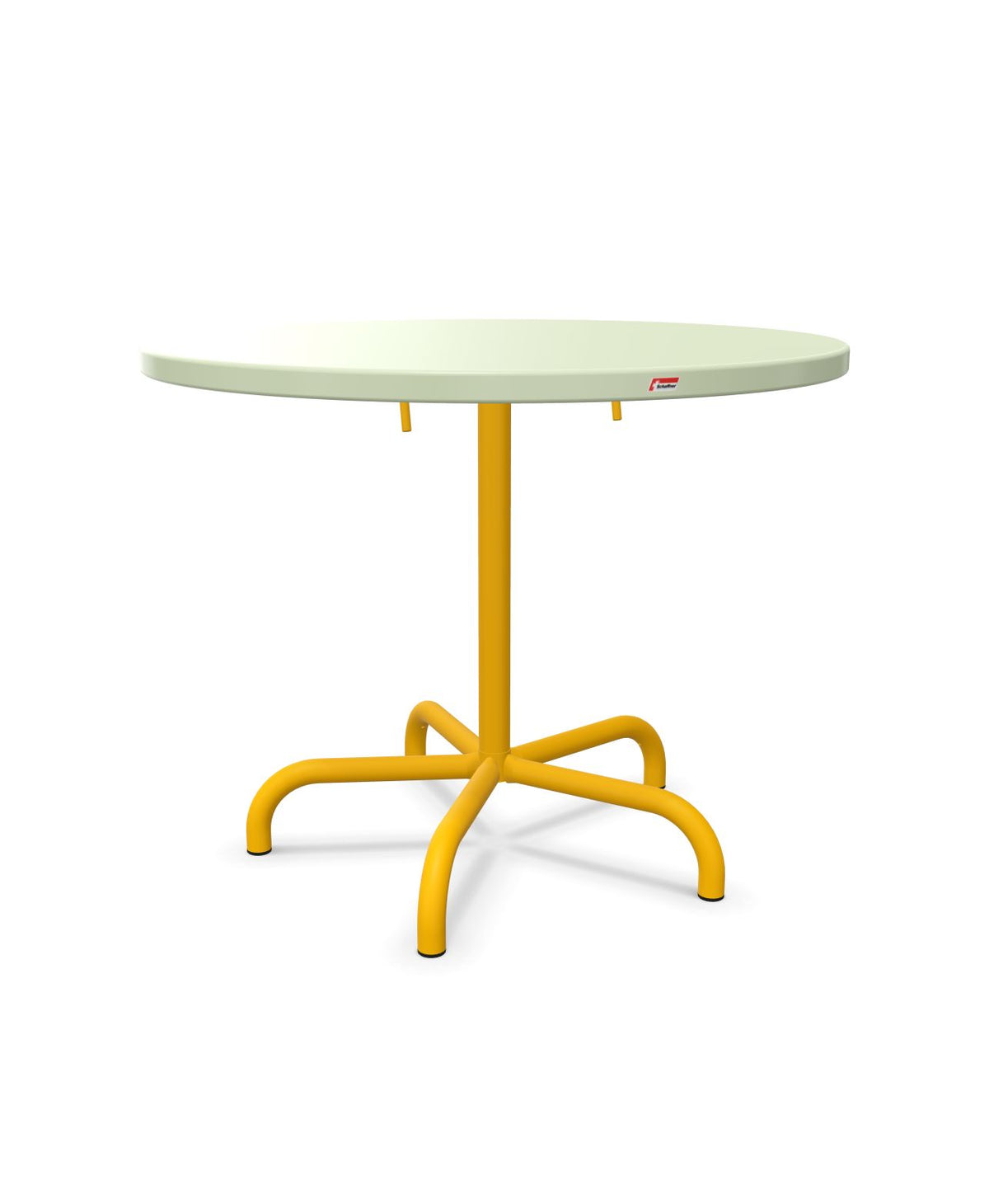 Schaffner Säntis Table repas rabattable Ø92cm Vert Pastel 64 Jaune 11 