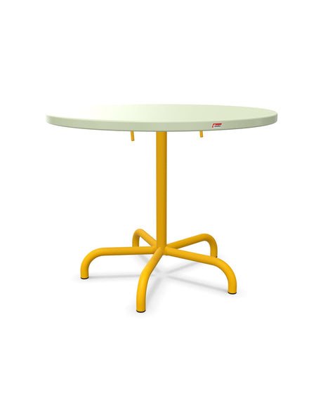Schaffner Säntis Table repas rabattable Ø92cm Vert Pastel 64 Jaune 11 