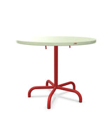 Schaffner Säntis Table repas rabattable Ø92cm Vert Pastel 64 Rouge 30 