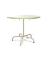 Schaffner Säntis Table repas rabattable Ø92cm Vert Pastel 64 Sable Pastel 15 