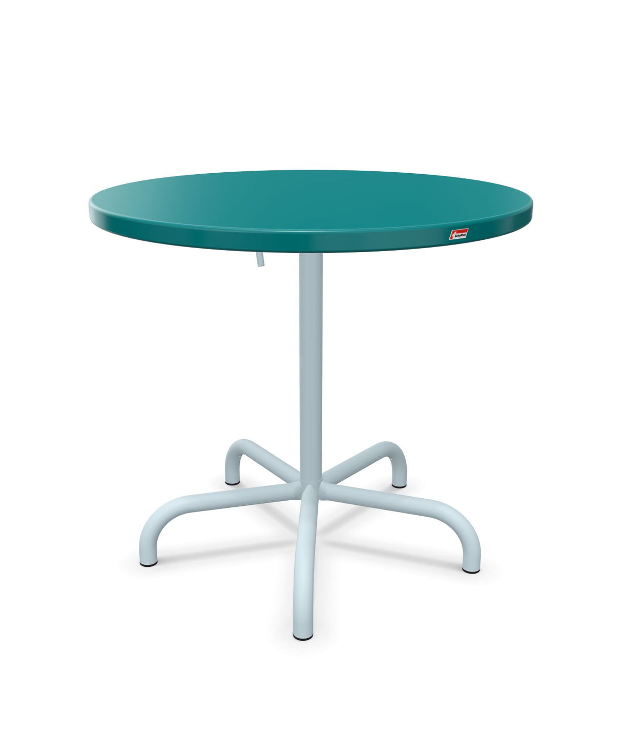 Schaffner Säntis Table repas rabattable ronde Ø80cm Bleu Kali 56 Bleu Pastel 51 