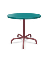 Schaffner Säntis Table repas rabattable ronde Ø80cm Bleu Kali 56 Bordeaux 38 