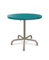 Schaffner Säntis Table repas rabattable ronde Ø80cm Bleu Kali 56 Champagne 85 