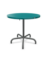Schaffner Säntis Table repas rabattable ronde Ø80cm Bleu Kali 56 Graphite 73 