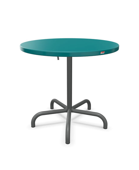Schaffner Säntis Table repas rabattable ronde Ø80cm Bleu Kali 56 Graphite 73 