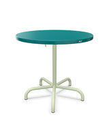 Schaffner Säntis Table repas rabattable ronde Ø80cm Bleu Kali 56 Vert Pastel 64 