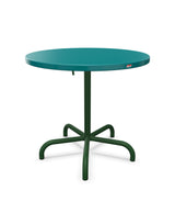 Schaffner Säntis Table repas rabattable ronde Ø80cm Bleu Kali 56 Vert Sapin 66 