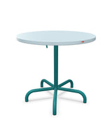 Schaffner Säntis Table repas rabattable ronde Ø80cm Bleu Pastel 51 Bleu Kali 56 