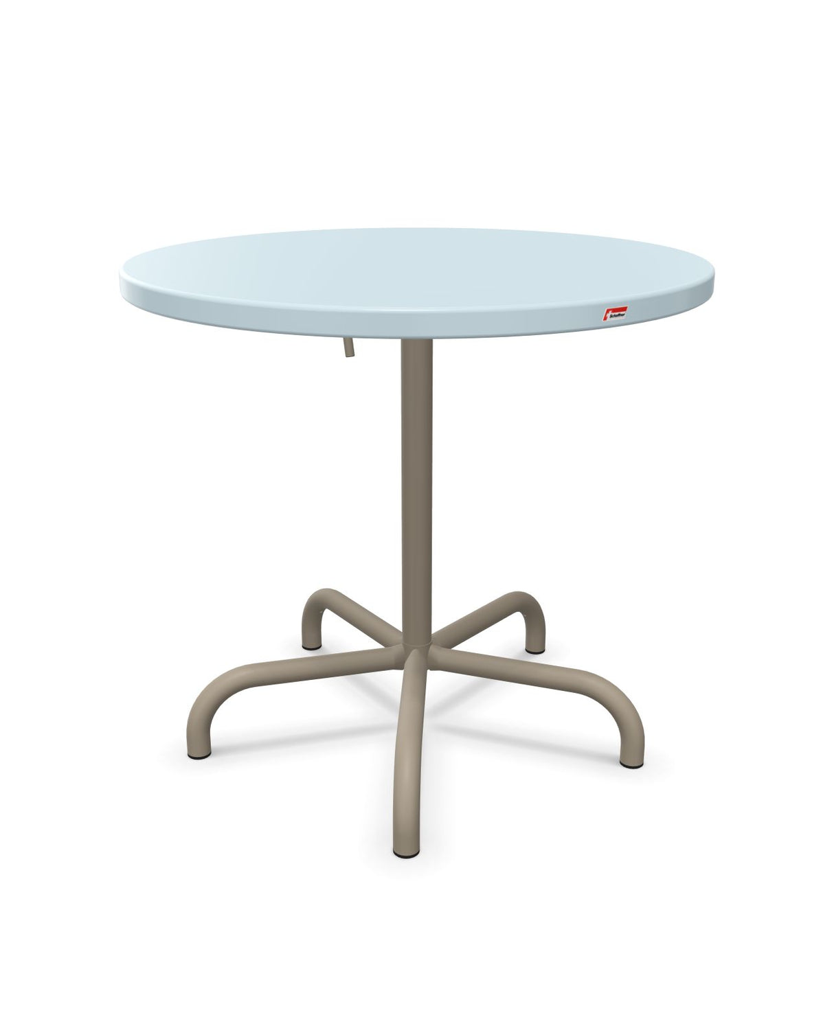 Schaffner Säntis Table repas rabattable ronde Ø80cm Bleu Pastel 51 Champagne 85 