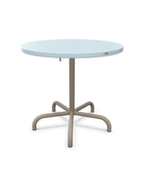 Schaffner Säntis Table repas rabattable ronde Ø80cm Bleu Pastel 51 Champagne 85 