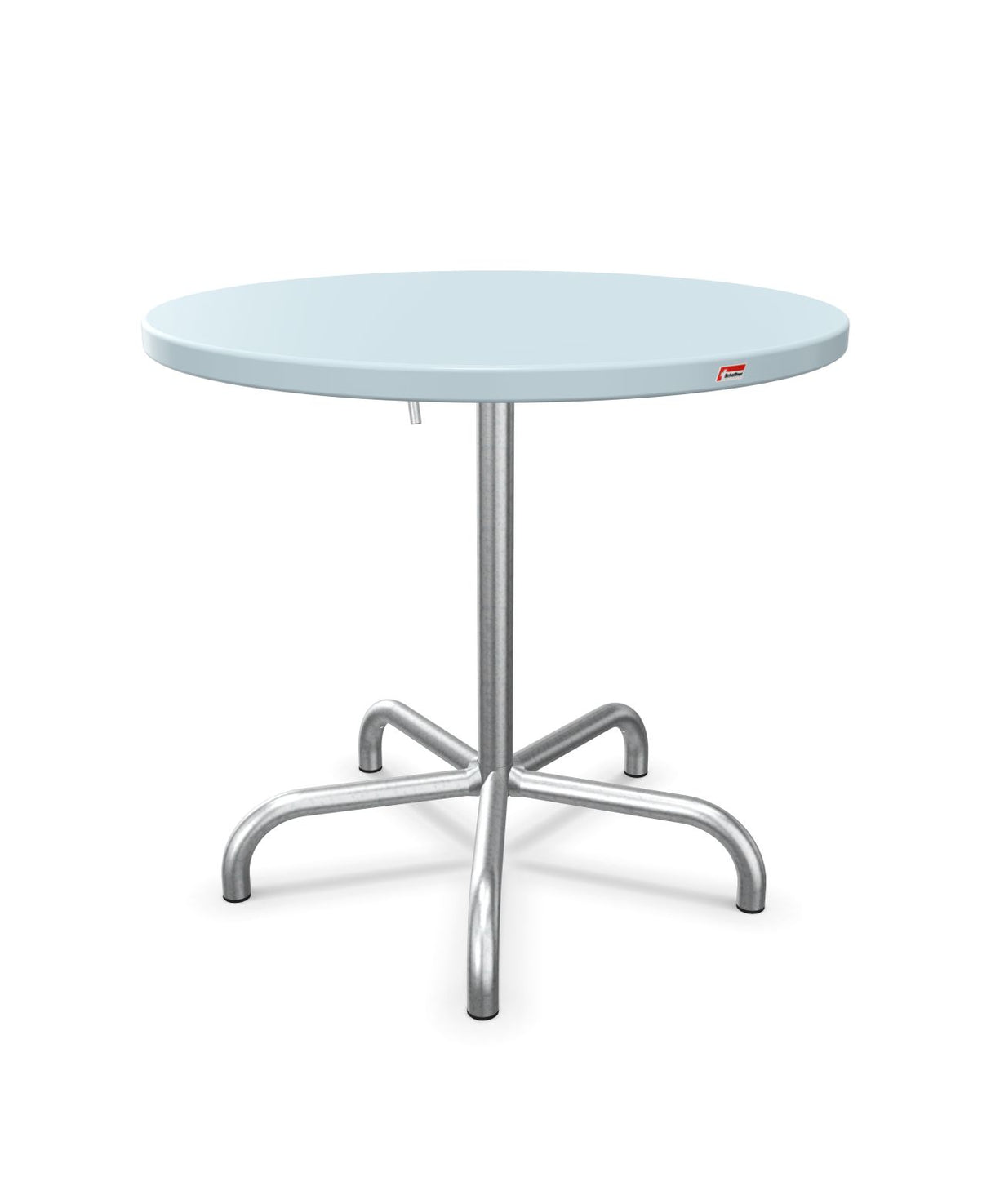 Schaffner Säntis Table repas rabattable ronde Ø80cm Bleu Pastel 51 Galvanisé à chaud 02 