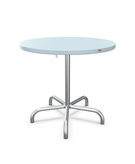 Schaffner Säntis Table repas rabattable ronde Ø80cm Bleu Pastel 51 Galvanisé à chaud 02 