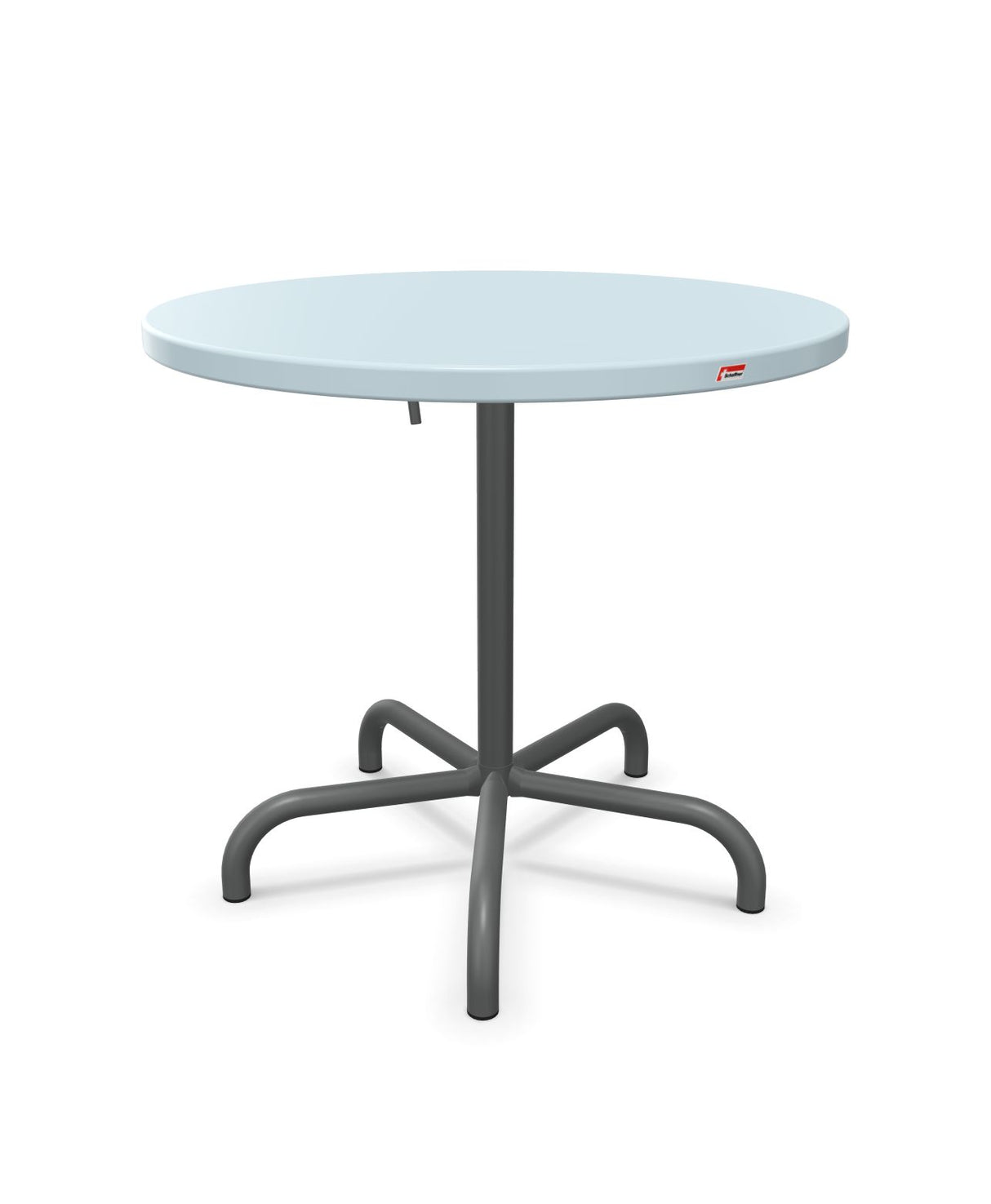 Schaffner Säntis Table repas rabattable ronde Ø80cm Bleu Pastel 51 Graphite 73 