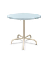 Schaffner Säntis Table repas rabattable ronde Ø80cm Bleu Pastel 51 Sable Pastel 15 