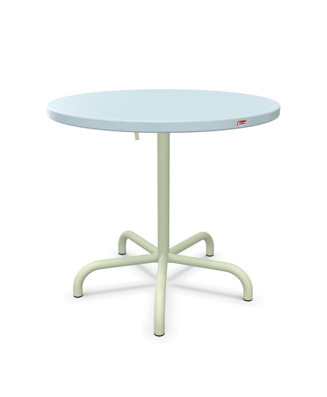 Schaffner Säntis Table repas rabattable ronde Ø80cm Bleu Pastel 51 Vert Pastel 64 