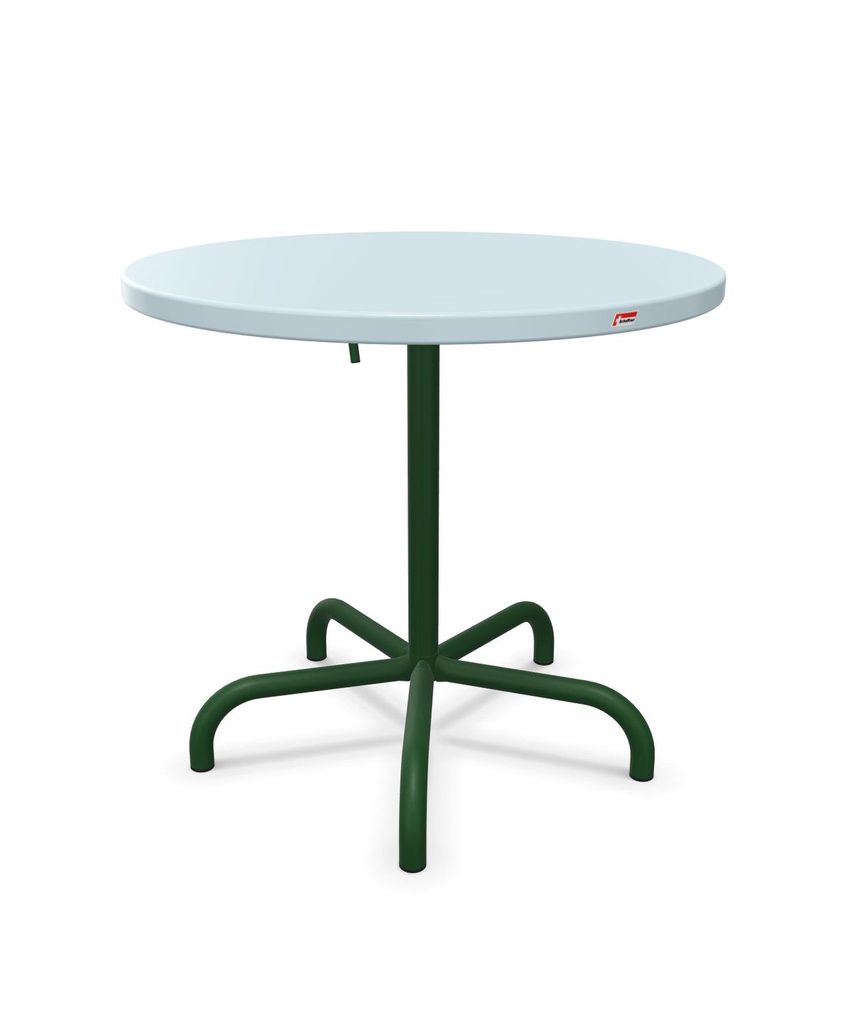 Schaffner Säntis Table repas rabattable ronde Ø80cm Bleu Pastel 51 Vert Sapin 66 