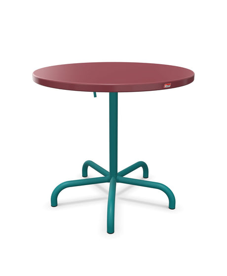 Schaffner Säntis Table repas rabattable ronde Ø80cm Bordeaux 38 Bleu Kali 56 