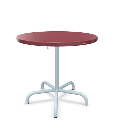 Schaffner Säntis Table repas rabattable ronde Ø80cm Bordeaux 38 Bleu Pastel 51 