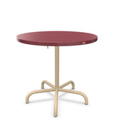 Schaffner Säntis Table repas rabattable ronde Ø80cm Bordeaux 38 Marron Pastel 83 
