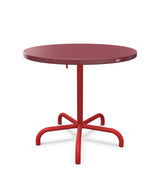 Schaffner Säntis Table repas rabattable ronde Ø80cm Bordeaux 38 Rouge 30 