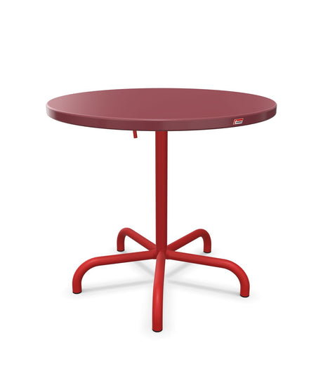 Schaffner Säntis Table repas rabattable ronde Ø80cm Bordeaux 38 Rouge 30 