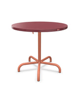 Schaffner Säntis Table repas rabattable ronde Ø80cm Bordeaux 38 Terracotta 84 