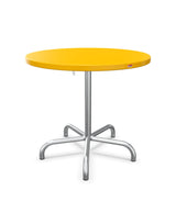 Schaffner Säntis Table repas rabattable ronde Ø80cm Jaune 11 Galvanisé à chaud 02 