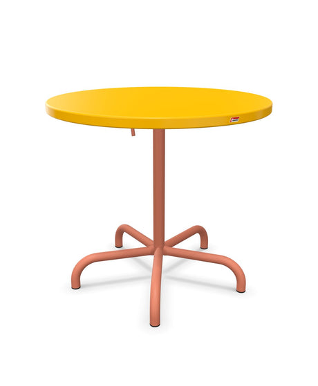Schaffner Säntis Table repas rabattable ronde Ø80cm Jaune 11 Terracotta 84 