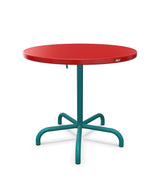 Schaffner Säntis Table repas rabattable ronde Ø80cm Rouge 30 Bleu Kali 56 