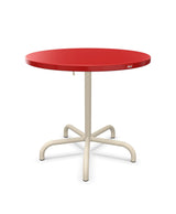 Schaffner Säntis Table repas rabattable ronde Ø80cm Rouge 30 Sable Pastel 15 