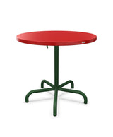Schaffner Säntis Table repas rabattable ronde Ø80cm Rouge 30 Vert Sapin 66 