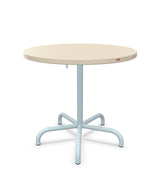 Schaffner Säntis Table repas rabattable ronde Ø80cm Sable Pastel 15 Bleu Pastel 51 
