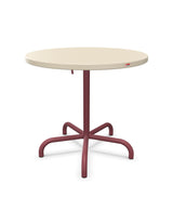 Schaffner Säntis Table repas rabattable ronde Ø80cm Sable Pastel 15 Bordeaux 38 