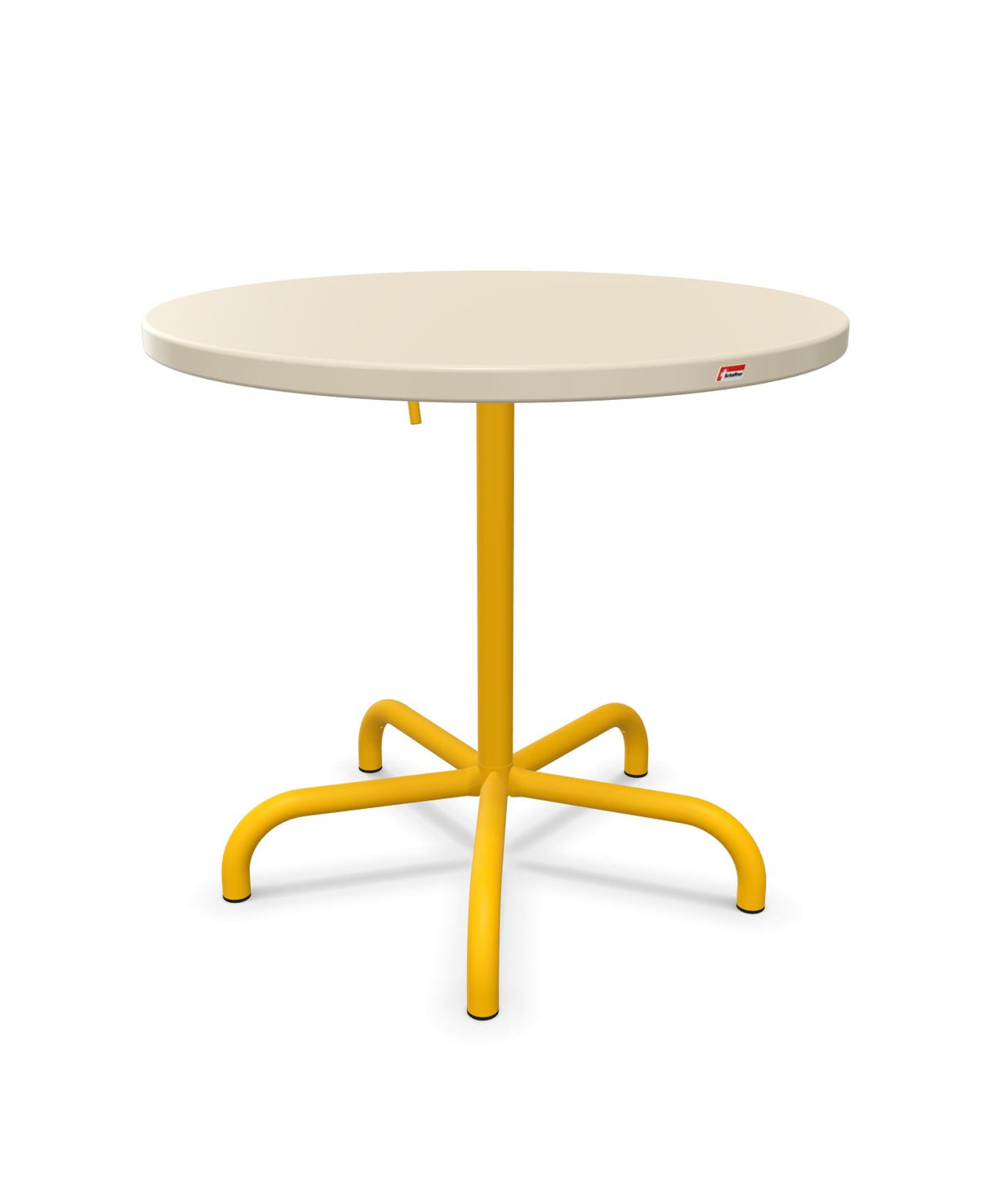 Schaffner Säntis Table repas rabattable ronde Ø80cm Sable Pastel 15 Jaune 11 