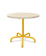 Schaffner Säntis Table repas rabattable ronde Ø80cm Sable Pastel 15 Jaune 11 