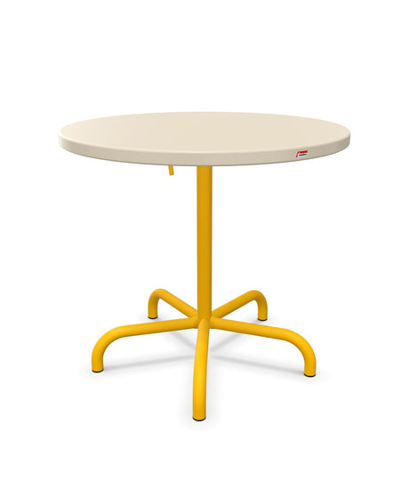 Schaffner Säntis Table repas rabattable ronde Ø80cm Sable Pastel 15 Jaune 11 
