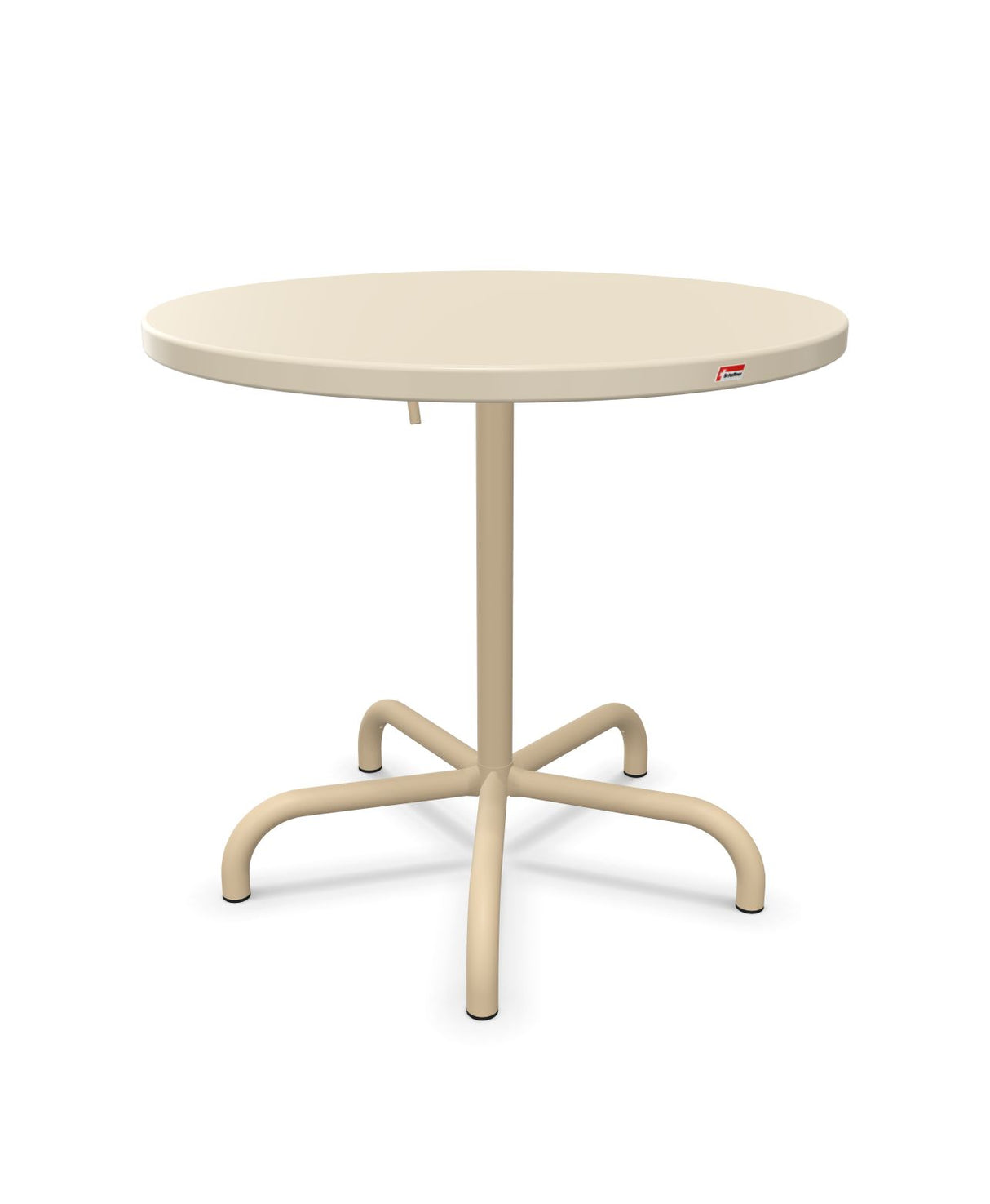 Schaffner Säntis Table repas rabattable ronde Ø80cm Sable Pastel 15 Marron Pastel 83 
