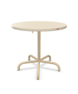 Schaffner Säntis Table repas rabattable ronde Ø80cm Sable Pastel 15 Marron Pastel 83 