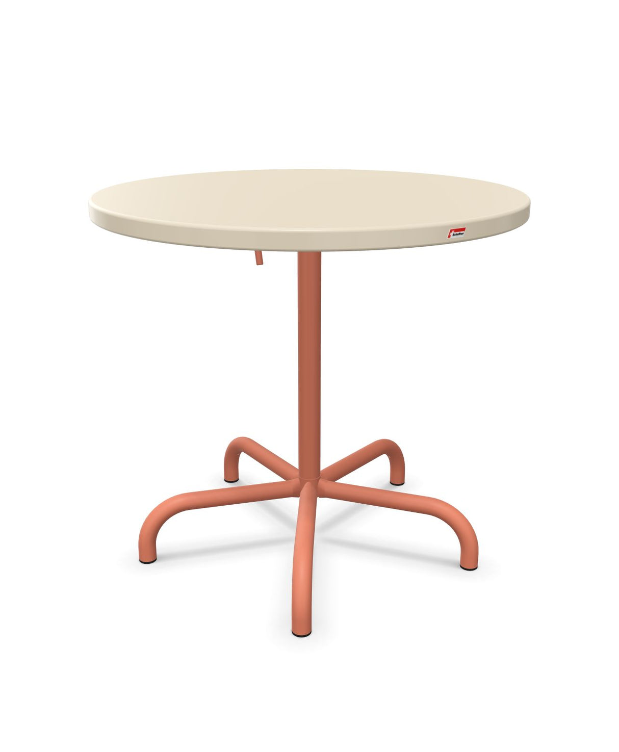 Schaffner Säntis Table repas rabattable ronde Ø80cm Sable Pastel 15 Terracotta 84 