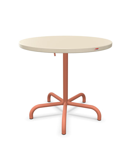 Schaffner Säntis Table repas rabattable ronde Ø80cm Sable Pastel 15 Terracotta 84 