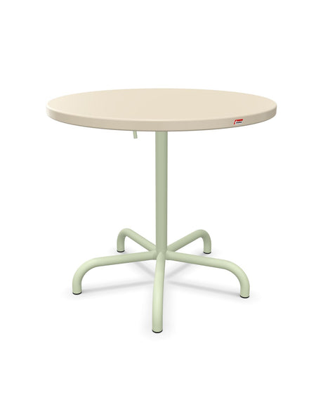 Schaffner Säntis Table repas rabattable ronde Ø80cm Sable Pastel 15 Vert Pastel 64 