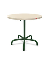 Schaffner Säntis Table repas rabattable ronde Ø80cm Sable Pastel 15 Vert Sapin 66 
