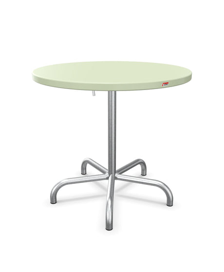 Schaffner Säntis Table repas rabattable ronde Ø80cm Vert Pastel 64 Galvanisé à chaud 02 