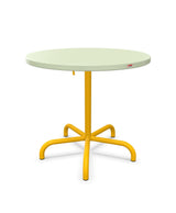 Schaffner Säntis Table repas rabattable ronde Ø80cm Vert Pastel 64 Jaune 11 