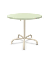 Schaffner Säntis Table repas rabattable ronde Ø80cm Vert Pastel 64 Sable Pastel 15 