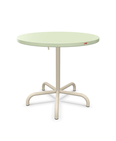 Schaffner Säntis Table repas rabattable ronde Ø80cm Vert Pastel 64 Sable Pastel 15 