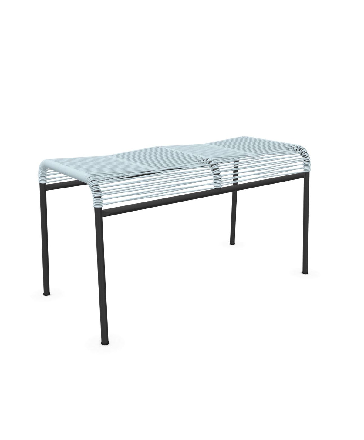 Schaffner Säntis Tabouret 2 places Spaghetti Bleu Pastel 51 Anthracite 77 