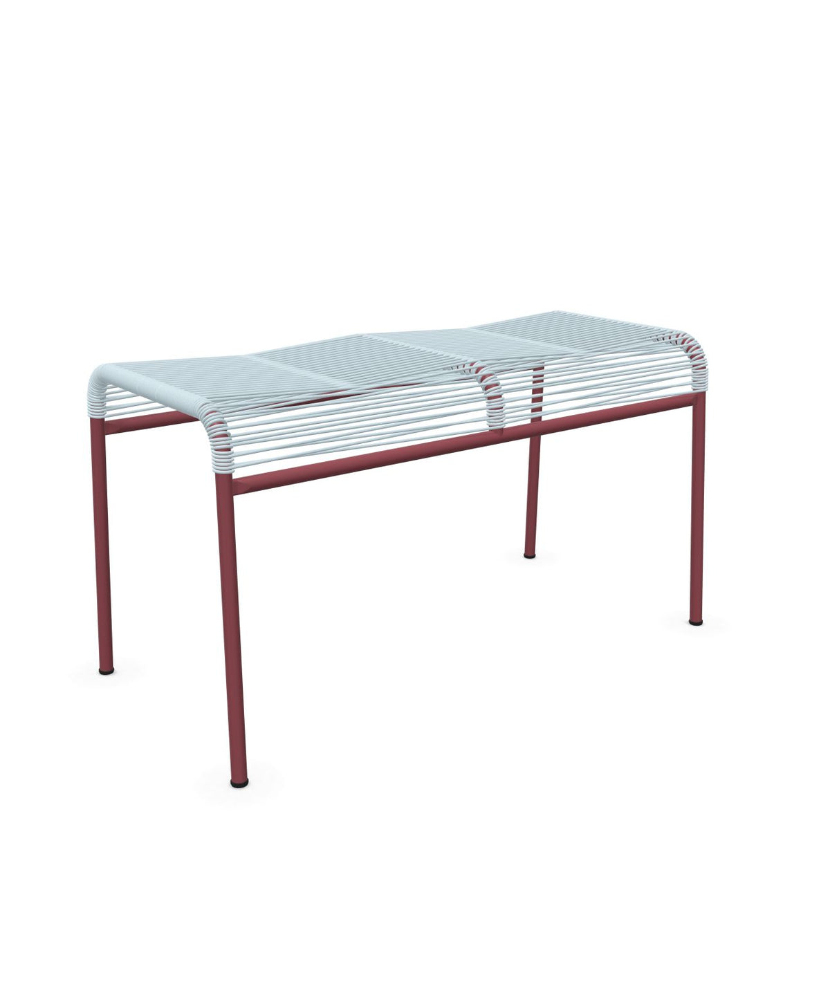 Schaffner Säntis Tabouret 2 places Spaghetti Bleu Pastel 51 Bordeaux 38 